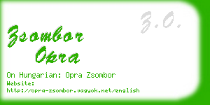 zsombor opra business card